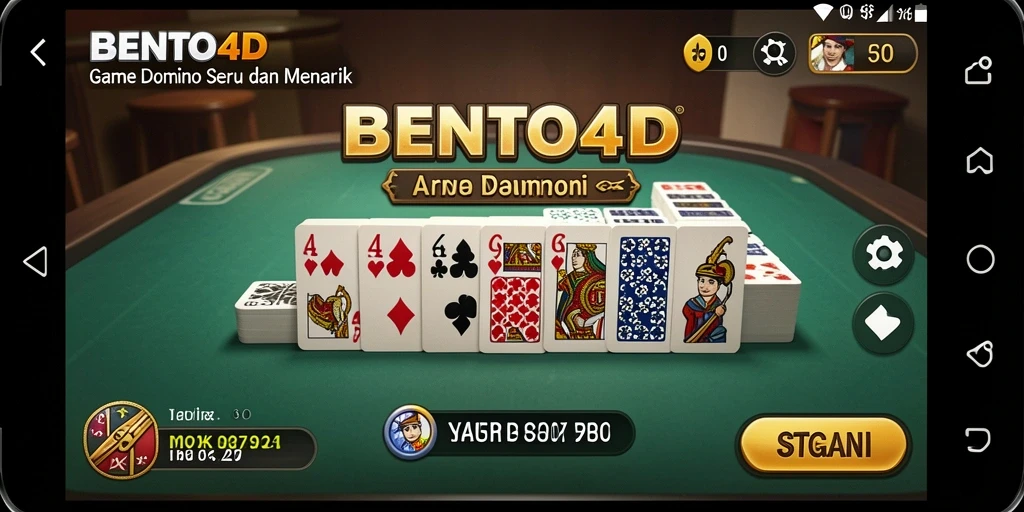 Gameplay BENTO4D yang seru dan menarik dengan dominasi kartu.