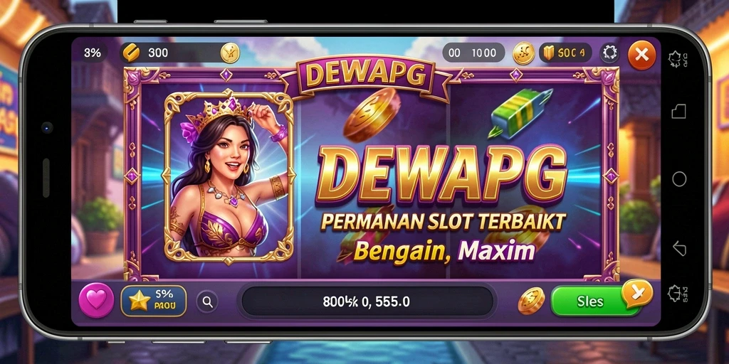 Tampilan utama DEWAPG menampilkan suasana permainan Slot yang seru.