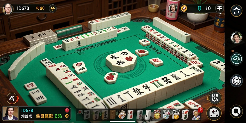 Tampilan gameplay seru di ID678 dengan papan Mahjong yang menantang.