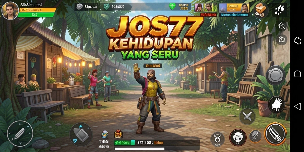 Screenshot JOS77 menampilkan gameplay simulasi yang mendebarkan.