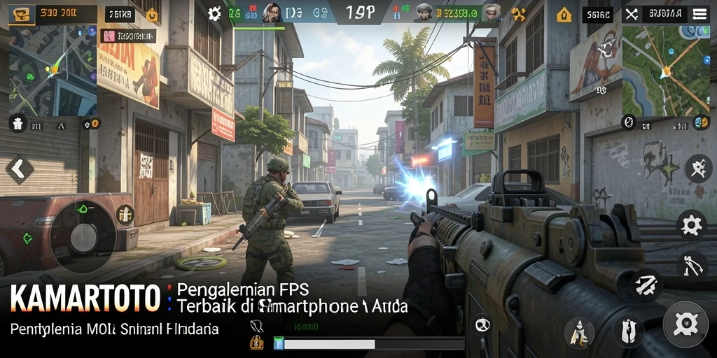 Screenshot gameplay seru KAMARTOTO yang menunjukkan pertempuran intens.