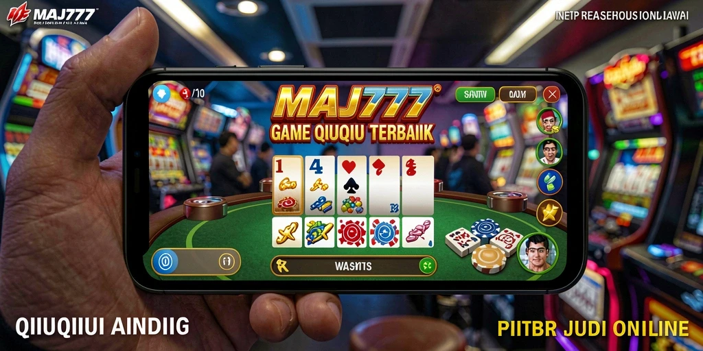 Tampilan gameplay QiuQiu yang menantang dan seru.