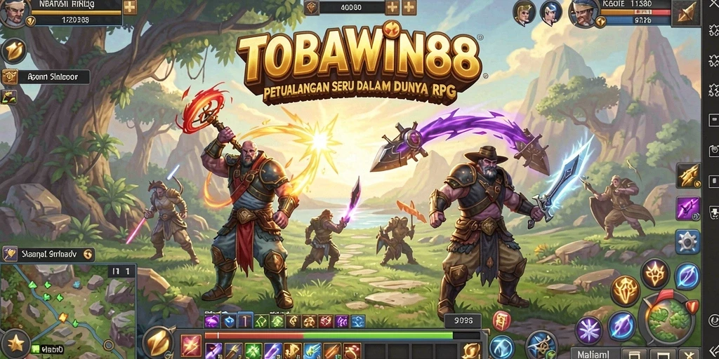 Gameplay TOBAWIN88 yang penuh petualangan dan tantangan RPG.