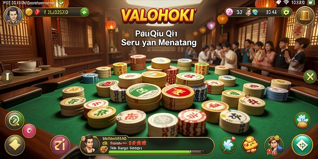 Gameplay seru dalam VALOHOKI yang menampilkan kartu QiuQiu.